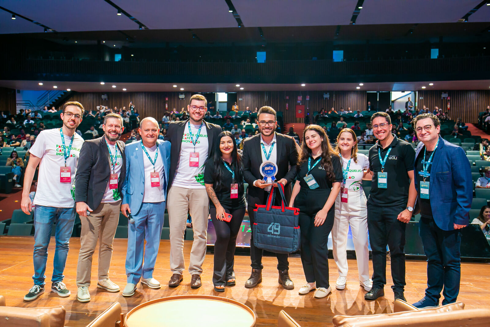 Premiação do Startup Race com startups vencedoras