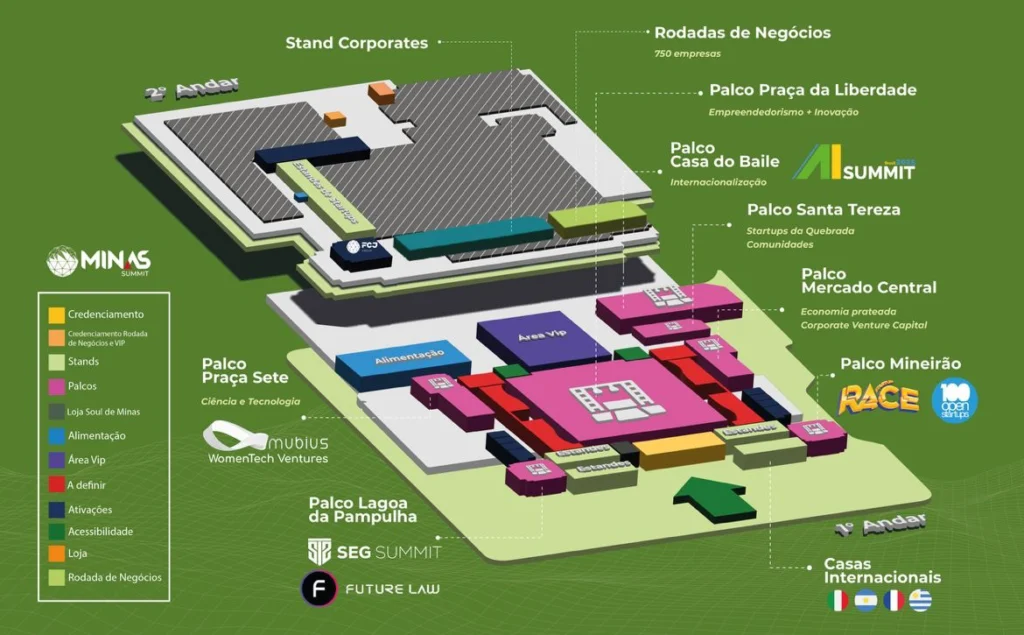 minas summit 2025 mapa do evento